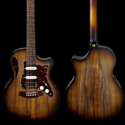 Cole Clark True Sunburst Hybrid TL2EC-BLBL-HSS-SUN Guitar image 2