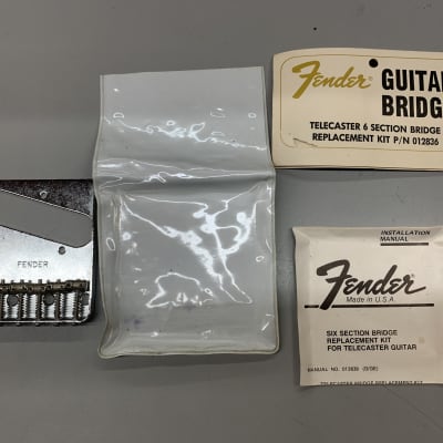 Fender 6 Saddle Telecaster Bridge 70's NOS? Tele image 2