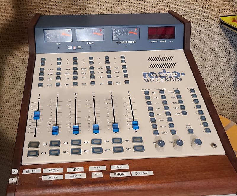 Radio Systems Millenium RS6 Broadcast Console Mixer w/Power Reverb