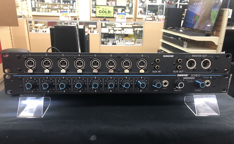 Power Rack Shure SCM810 8-Channel Microphone Mixer SCM810