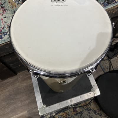 Frankie Banali's Quiet Riot, Ludwig 12" No. 2374P Conga w/Case Blue/Olive - Maple Cortex image 4