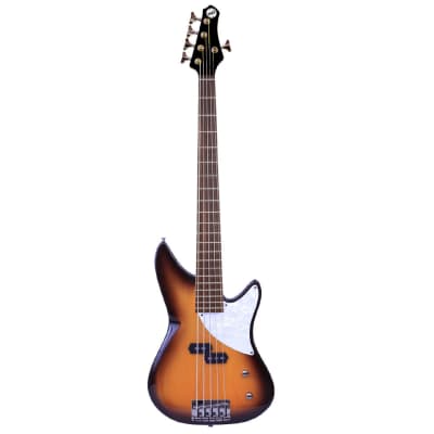 MTD Kingston CRB 5 5-String Bass Guitar - Amber Burst image 2