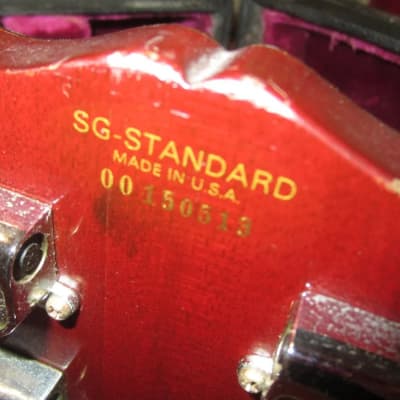 1976 Gibson SG Standard Cherry Red CLEAN w/ Original Hardshell Case image 13