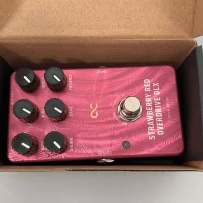 Reverb.com listing, price, conditions, and images for one-control-strawberry-red-overdrive