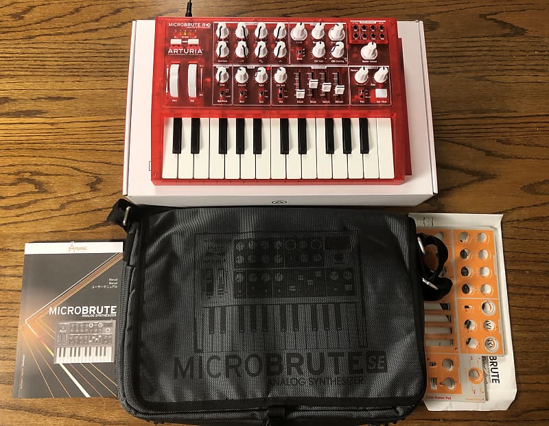 Arturia MicroBrute Red Limited Edition w/ Bag! image 1