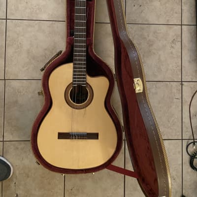 Merida Extrema Trajan T-15 Cedar Top Classical Guitar with Case | Reverb