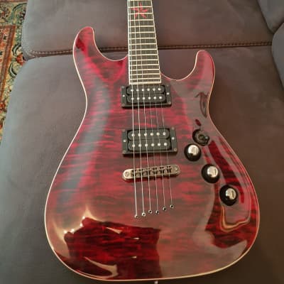 Schecter C1 Exotic Star Lava Red image 2