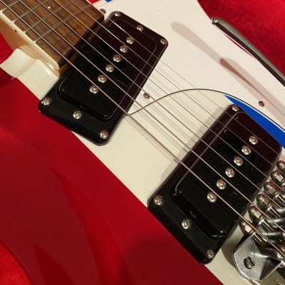 Mosrite “The Ventures" (1965) ~ ”Salesman Sample”~ Red White & Blue image 10