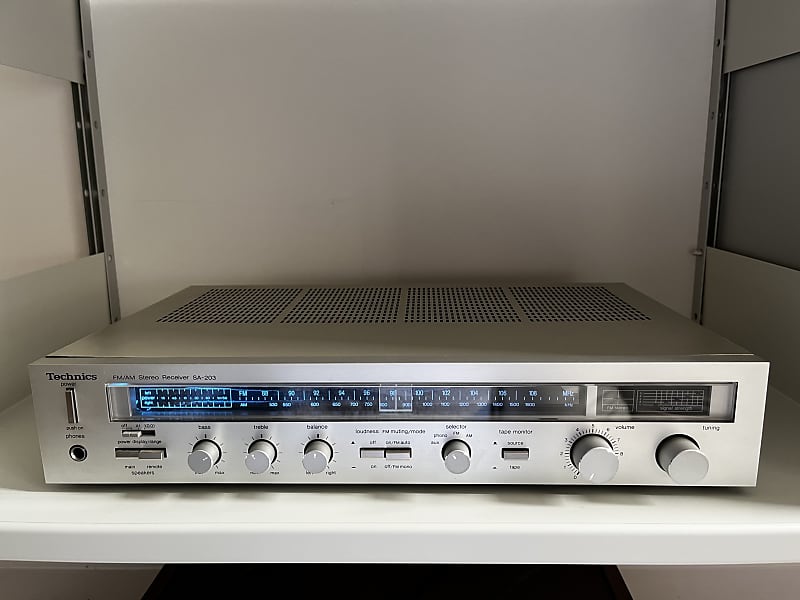 Technics SA-203 Vintage AM/FM Stereo Receiver, Tested, | Reverb