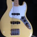 2021 Fender Player Jazz Bass-Buttercream w/ Pro Mods=Lollar Pickups+more stuff+SKB Case-weighs 9LBS.