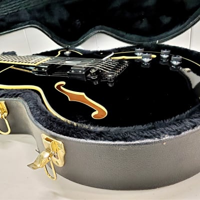 1991 Ibanez GB30 Semi-Hollow Body Guitar Black Finish George Benson Model RARE! image 10