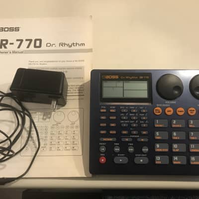 Boss DR-770 Dr. Rhythm with power supply and original owners manual.