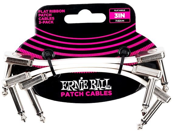 Ernie Ball P06387 Flat Ribbon Patch Cable Pedalboard Pack image 1