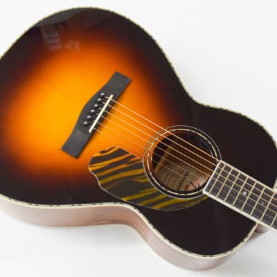 Fender PS-220E Parlor Acoustic-electric Guitar - 3-tone Vintage Sunburst image 4