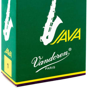 Vandoren SR261 Java Series Alto Saxophone Reeds - Strength 1 (Box of 10)