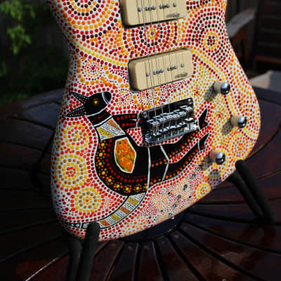 Orzani Australian Indigenous Art Guitar 2022 Australian Indigenous Art image 1
