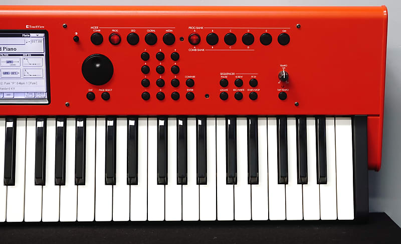 Korg M50 Rare Red Polyphonic Digital Synthesiser W/ Effects Arp