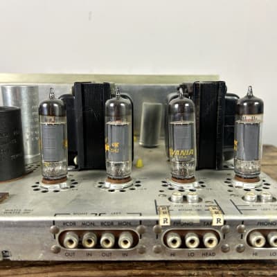 Fisher X-100-3 Integrated Tube Amplifier Early 1960's - Gold image 10