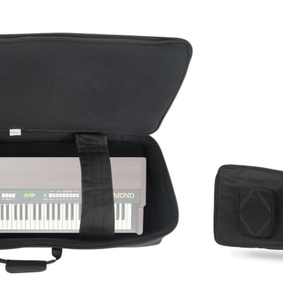 Rockville 76 Key Padded Rigid Durable Keyboard Gig Bag Case For HAMMOND XK-2