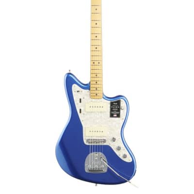 Fender American Ultra Jazzmaster Maple Neck Cobra Blue with Case image 2