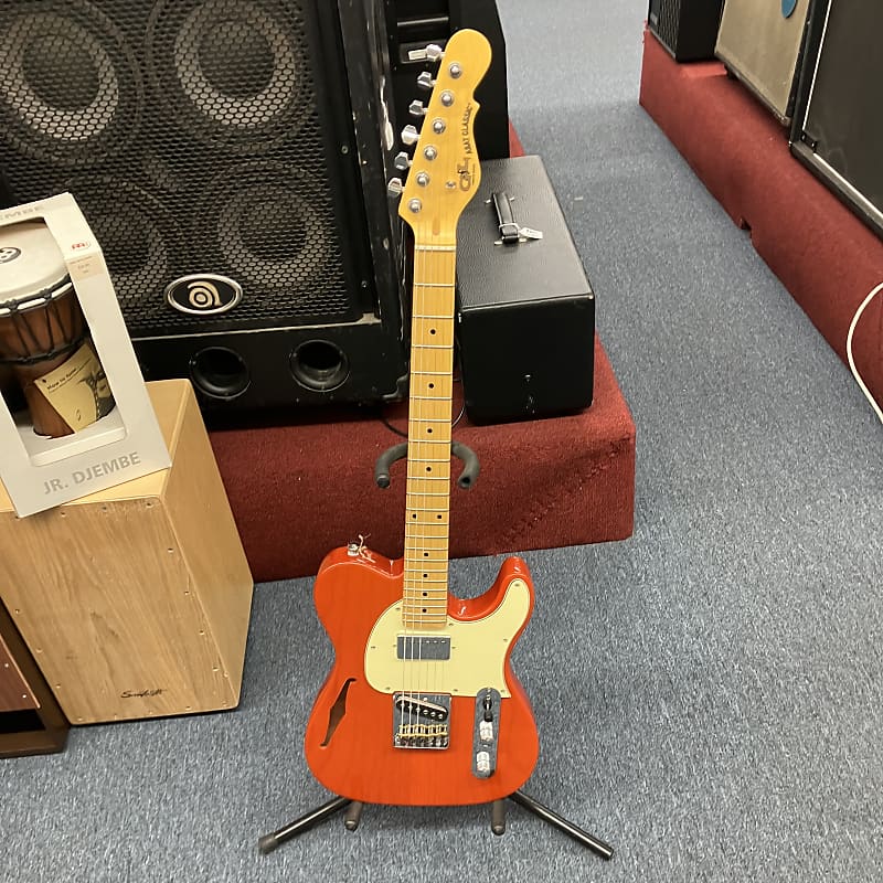 G&L Tribute Series ASAT Classic Bluesboy Semi-Hollow with Maple Fretboard - Clear Orange image 1