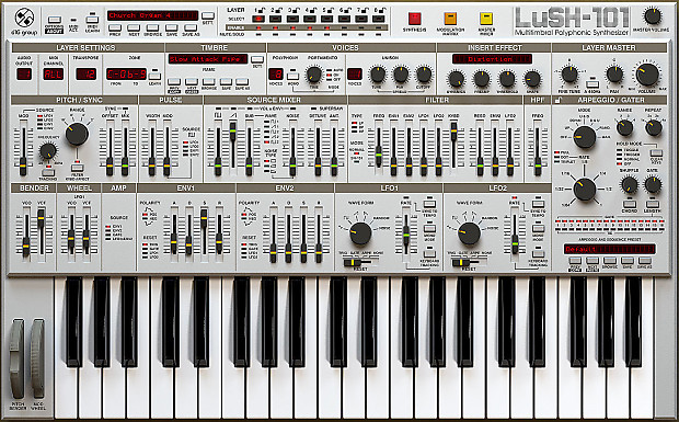 D16 LuSH-101 Multitimbral Polyphonic Synthesizer image 1