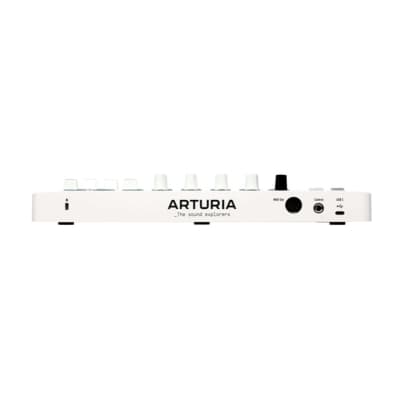 Arturia MiniLab 3 Mini Hybrid Keyboard Controller with Pad Controller / Creative Software, Mini Display / Clickable Browsing Knob / Built-In Arp / Hold and Chord Modes (White) image 6