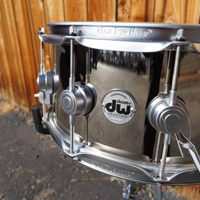 DW USA Collectors Series 6.5 x 14" Nickel Over Brass Snare Drum w/ Satin Hardware (2023) image 4