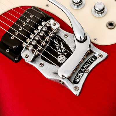 2000s Mosrite USA Ventures Model Mark I 1964 Vintage Reissue Red Sunburst w/ Vibramute, Fillmore image 8