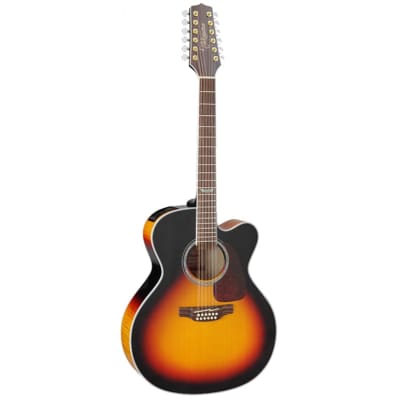 Takamine GJ72CE-12 Solid Spruce Top / Layered Maple Jumbo 12-String Acoustic-Electric Guitar - Brown Sunburst image 1