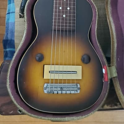 1936 Gibson Eh-100 7-String Lap Steel  Mohagany W Case Rare image 2