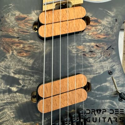 Ronciswall Vapor 6 Multiscale Headless Electric Guitar w/ Bag-Charcoal Black image 7