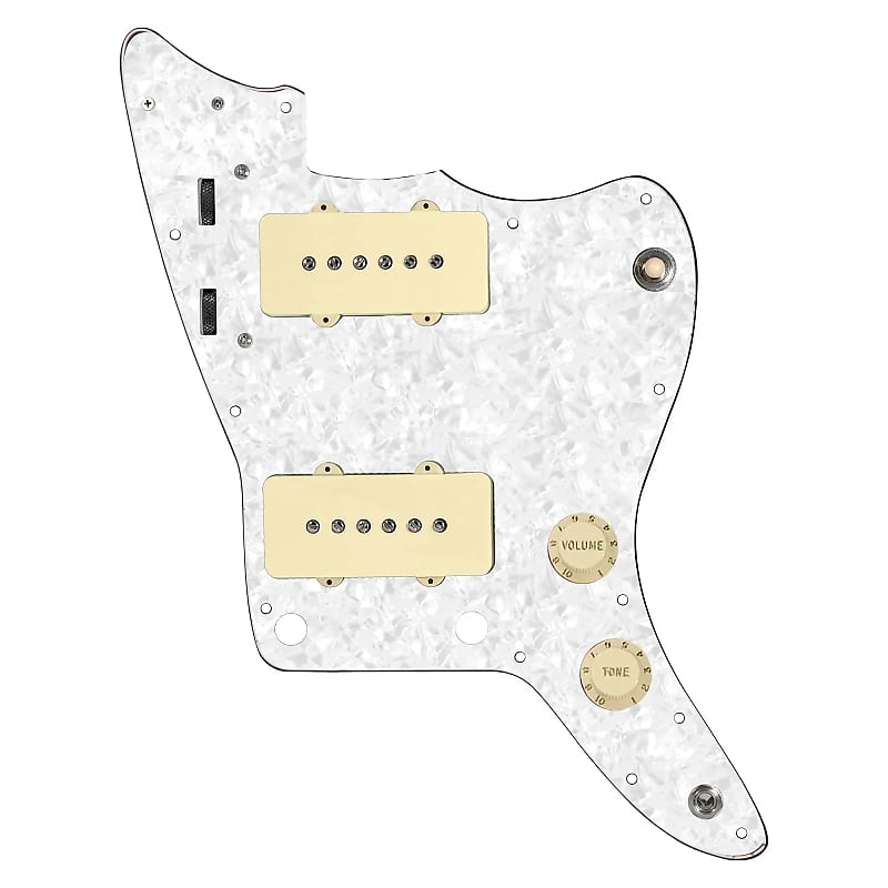 920D Custom Upgrade Jazzmaster Vintage Loaded Pickguard Aged White / White Pearl image 1
