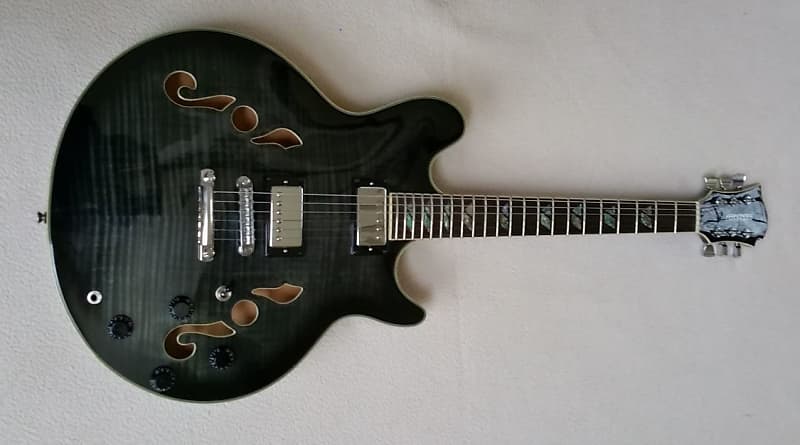 Fernandes Lexington Limited, ES-335 Style, See-thru black