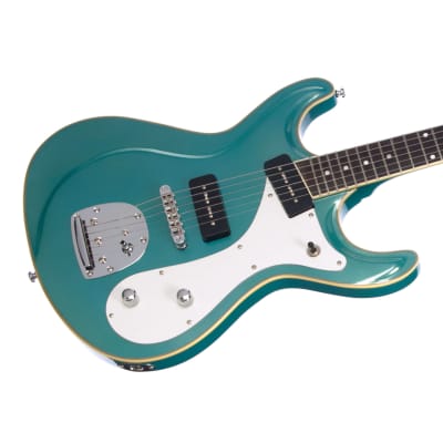 Eastwood Guitars Sidejack DLX - Metallic Blue - Deluxe Mosrite-inspired Offset Electric Guitar - NEW! image 2