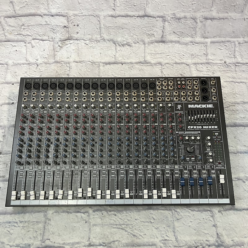 MACKIE マッキー 20ch ライブサウンドミキサー CFX20 MIXER Mackie CFX20 MKII 20 Ch Live Sound Mixer With Fx