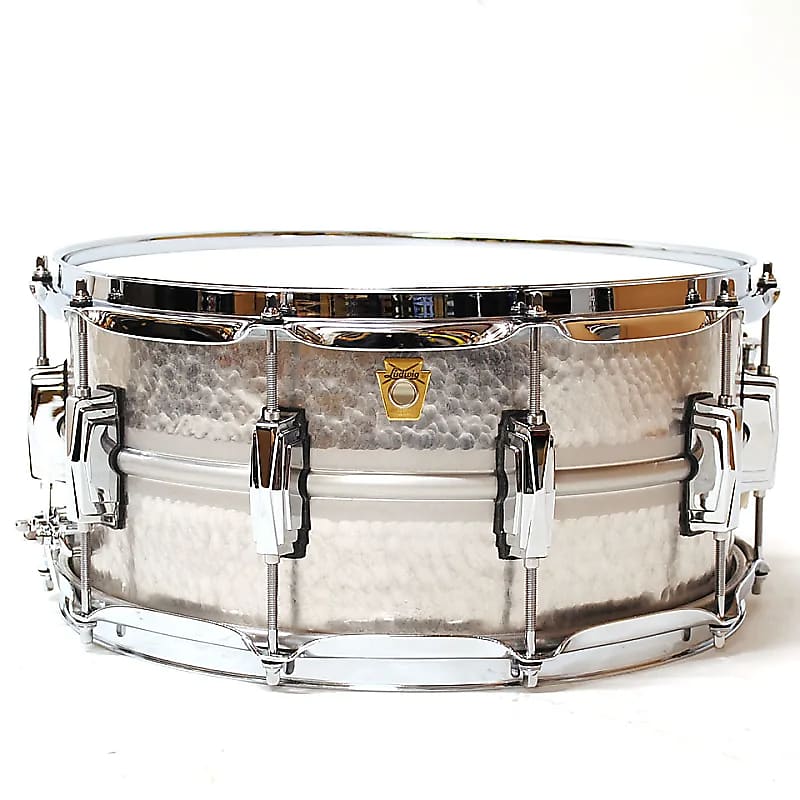 Ludwig Limited Edition 6.5x14" Acrophonic Hammered Aluminum Snare Drum image 1