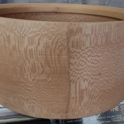 Witt Percussion / Erie Drums Solid Steambent 14x6⅜ Quarter Sawn Sycamore Bare Snare Drum Shell image 3