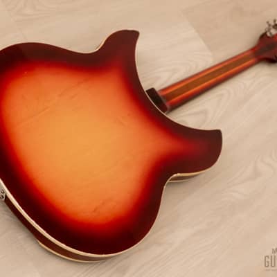 1997 Rickenbacker 360/12V64 Vintage Reissue 12 String Guitar Fireglo w/ OS Body, Case image 13
