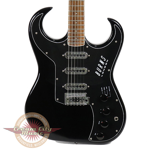 Used Burns London 62 Bison Reissue Electric Guitar in Black Reverb
