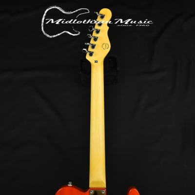 G&L Tribute ASAT Classic - Left Handed Solidbody Electric Guitar - Clear Orange Finish image 7