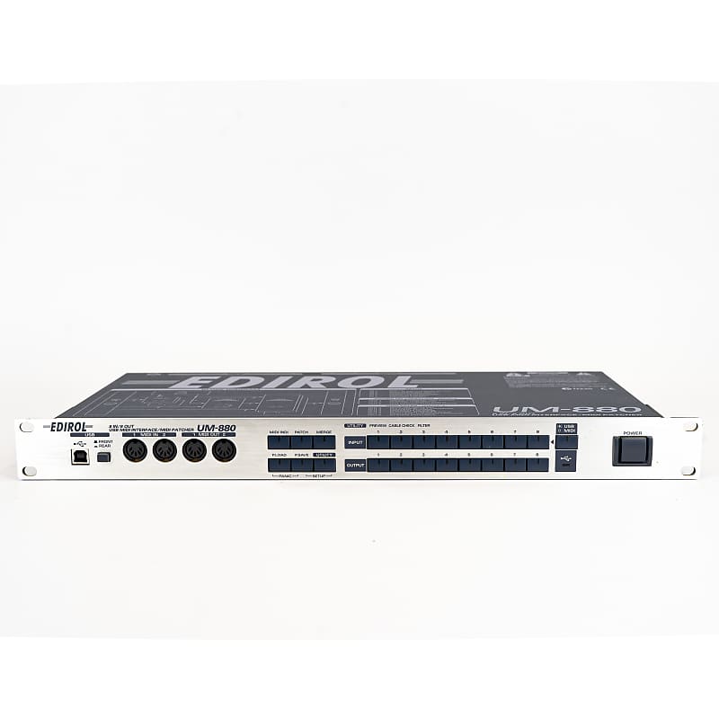 Roland Edirol UM-880 8 IN / 8 OUT USB MIDI Interface Patchbay Rackmount |  Reverb España