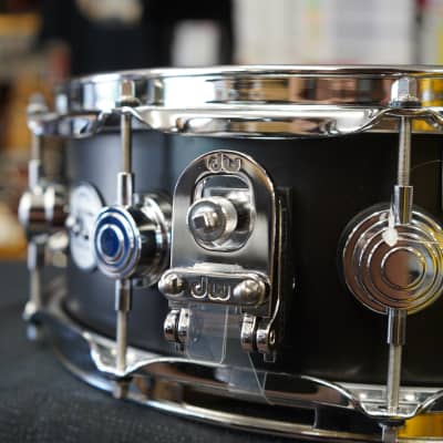 DW USA Collectors Series 5x14" Maple Snare Drum - Ebony Satin Oil Finish (2025) image 7
