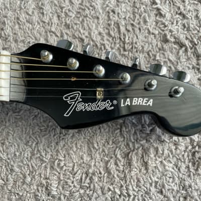 Fender La Brea California Series Black MIK Rare Vintage Acoustic Electric Guitar image 5