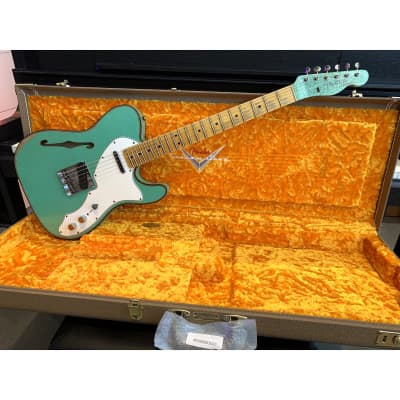 Fender Custom Shop #S20 Limited Edition  60's Custom Telecaster Thinline Relic-Seafoam Green Sparkle w/Case image 1