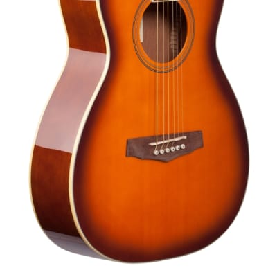 Ibanez PN15 Parlor Acoustic Guitar Brown Sunburst image 9