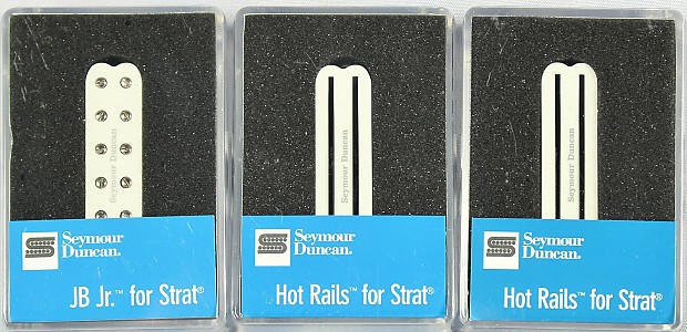 Seymour Duncan Dave Murray Guitar Strat Pickup Set Hot Rails | Reverb