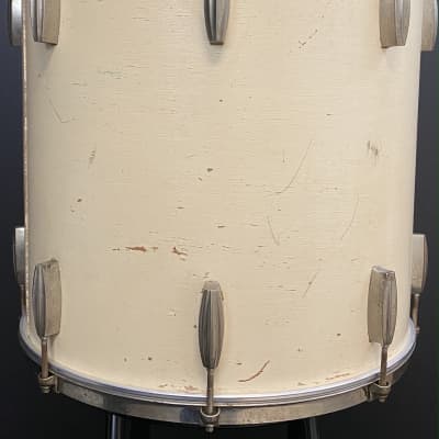 Slingerland 14x28/9x13/16x16" 40s Radio King Drum Set - White Lacquer Paint image 13