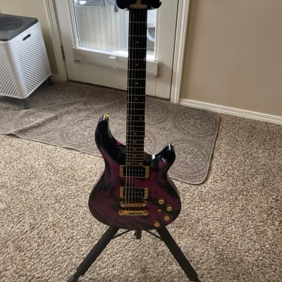 Bunker Guitars Custom David Lawrence 2017 - Red-Maroon and Black Swirl image 24