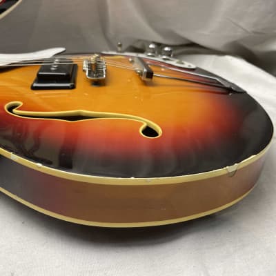 Mosrite Celebrity III 3 Semi-Hollowbody Guitar with Case - Sunburst image 13